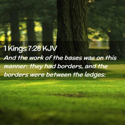 1 Kings 7:28 KJV Free Bible Images