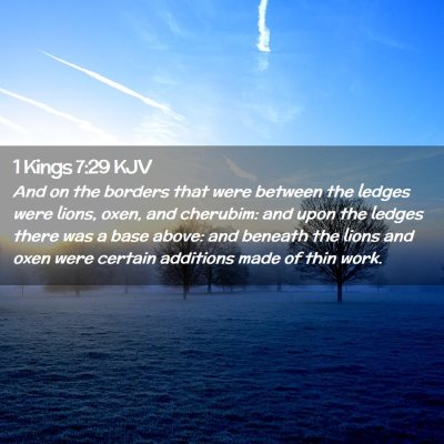 1 Kings 7:29 KJV Free Bible Images