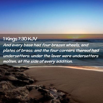 1 Kings 7:30 KJV Free Bible Images