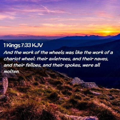 1 Kings 7:33 KJV Free Bible Images