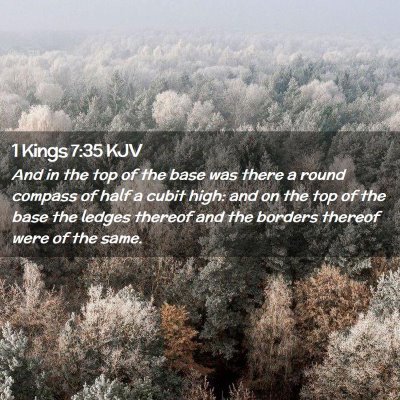 1 Kings 7:35 KJV Free Bible Images