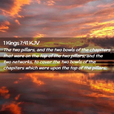 1 Kings 7:41 KJV Free Bible Images