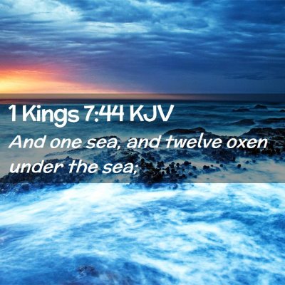 1 Kings 7:44 KJV Free Bible Images