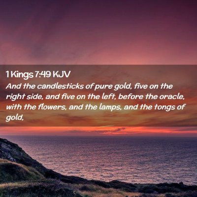 1 Kings 7:49 KJV Free Bible Images