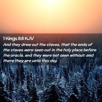 1 Kings 8:8 KJV Free Bible Images