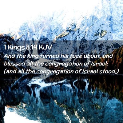 1 Kings 8:14 KJV Free Bible Images