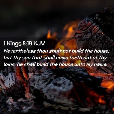 1 Kings 8:19 KJV Free Bible Images