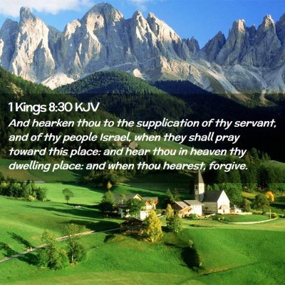 1 Kings 8:30 KJV Free Bible Images