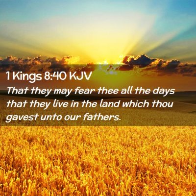 1 Kings 8:40 KJV Free Bible Images