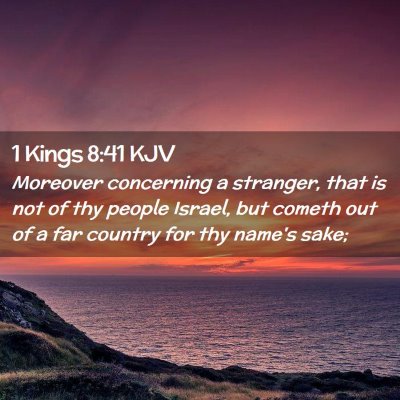 1 Kings 8:41 KJV Free Bible Images