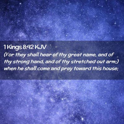 1 Kings 8:42 KJV Free Bible Images