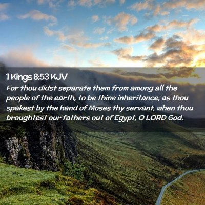 1 Kings 8:53 KJV Free Bible Images