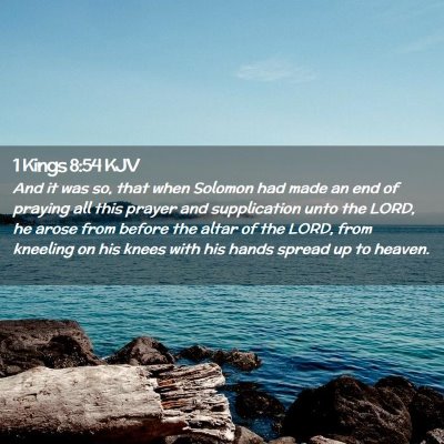 1 Kings 8:54 KJV Free Bible Images