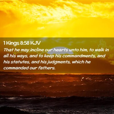 1 Kings 8:58 KJV Free Bible Images