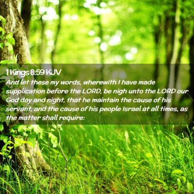 1 Kings 8:59 KJV Free Bible Images