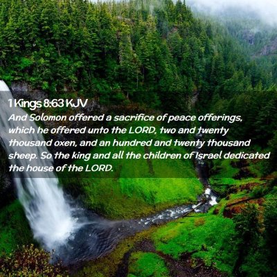 1 Kings 8:63 KJV Free Bible Images