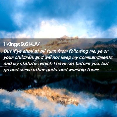 1 Kings 9:6 KJV Free Bible Images