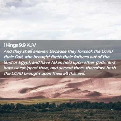 1 Kings 9:9 KJV Free Bible Images