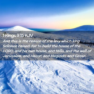 1 Kings 9:15 KJV Free Bible Images