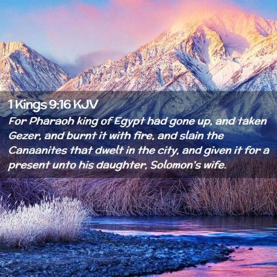 1 Kings 9:16 KJV Free Bible Images