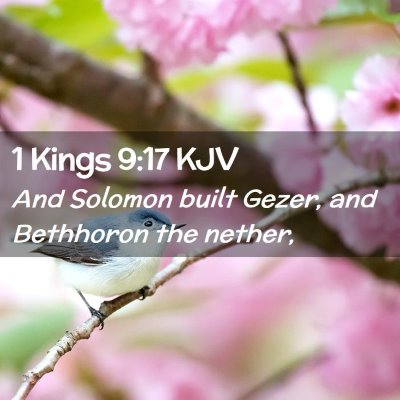 1 Kings 9:17 KJV Free Bible Images