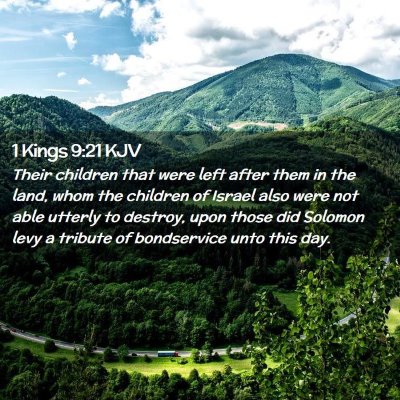 1 Kings 9:21 KJV Free Bible Images