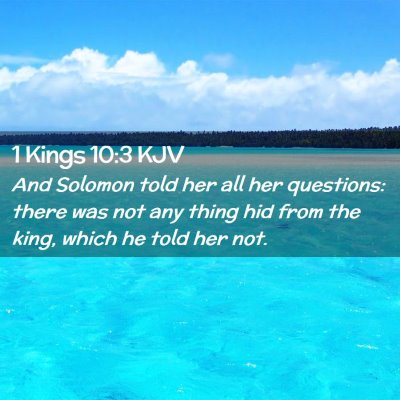 1 Kings 10:3 KJV Free Bible Images