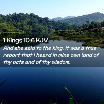 1 Kings 10:6 KJV Free Bible Images