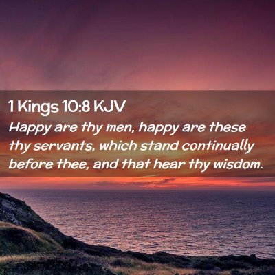 1 Kings 10:8 KJV Free Bible Images