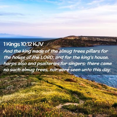 1 Kings 10:12 KJV Free Bible Images