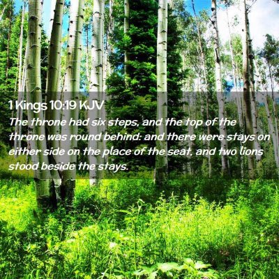 1 Kings 10:19 KJV Free Bible Images