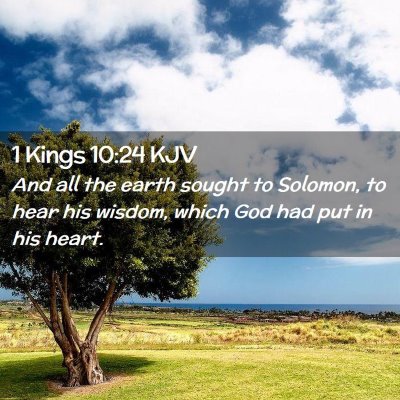 1 Kings 10:24 KJV Free Bible Images