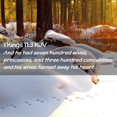 1 Kings 11:3 KJV Free Bible Images