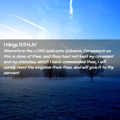 1 Kings 11:11 KJV Free Bible Images