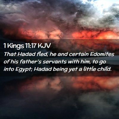 1 Kings 11:17 KJV Free Bible Images