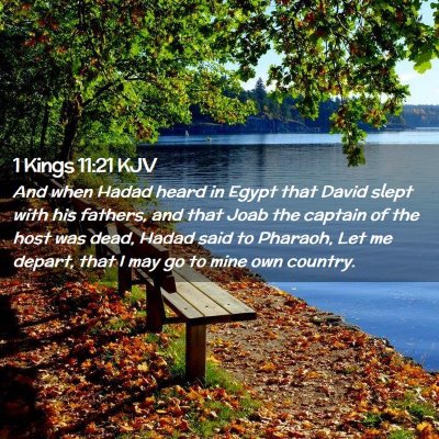 1 Kings 11:21 KJV Free Bible Images