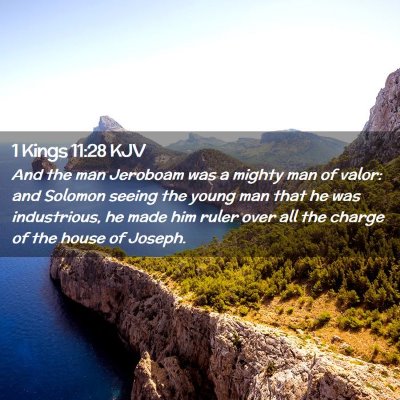 1 Kings 11:28 KJV Free Bible Images