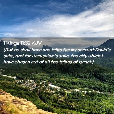 1 Kings 11:32 KJV Free Bible Images