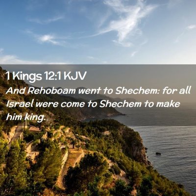 1 Kings 12:1 KJV Free Bible Images