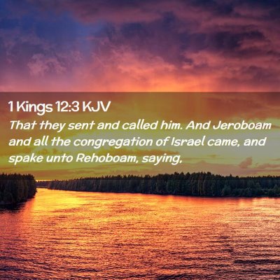 1 Kings 12:3 KJV Free Bible Images