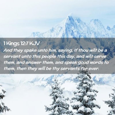 1 Kings 12:7 KJV Free Bible Images