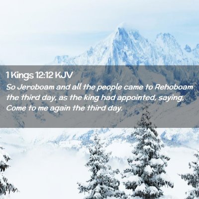 1 Kings 12:12 KJV Free Bible Images