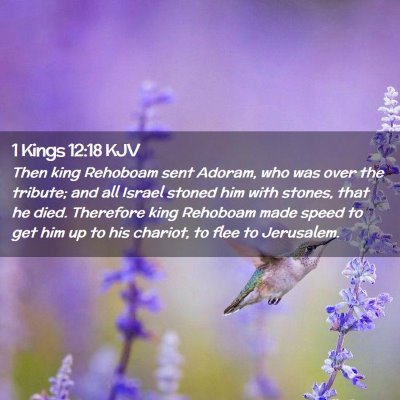 1 Kings 12:18 KJV Free Bible Images