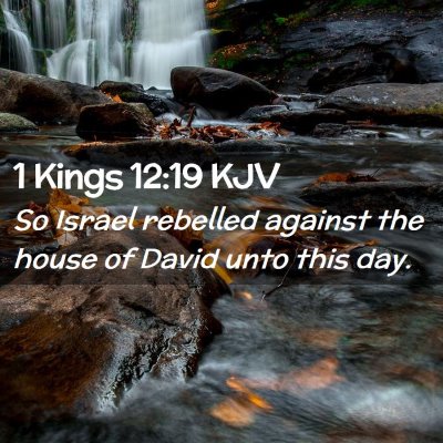 1 Kings 12:19 KJV Free Bible Images