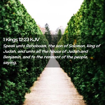 1 Kings 12:23 KJV Free Bible Images