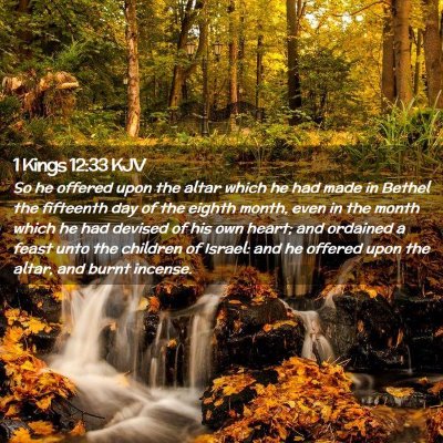 1 Kings 12:33 KJV Free Bible Images