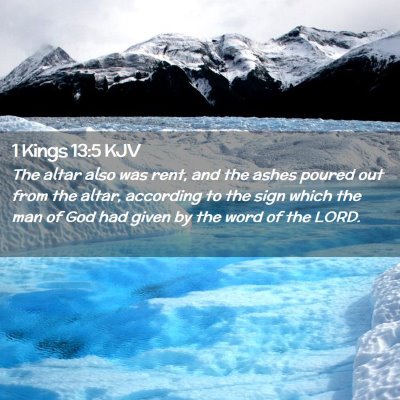 1 Kings 13:5 KJV Free Bible Images