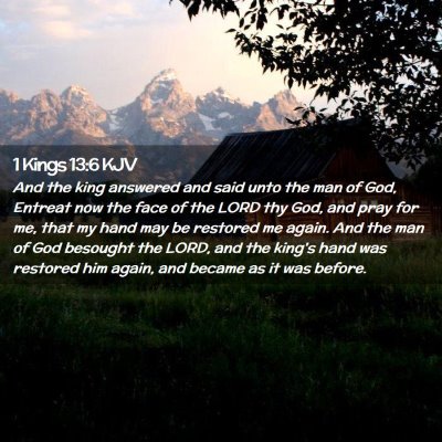 1 Kings 13:6 KJV Free Bible Images