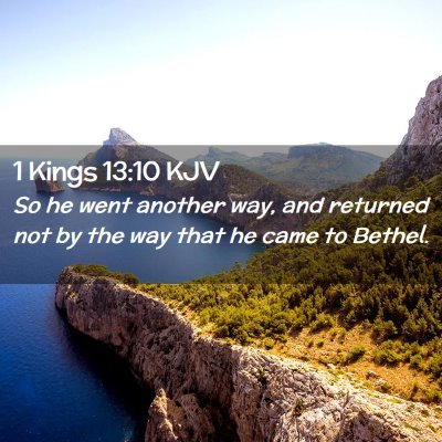 1 Kings 13:10 KJV Free Bible Images