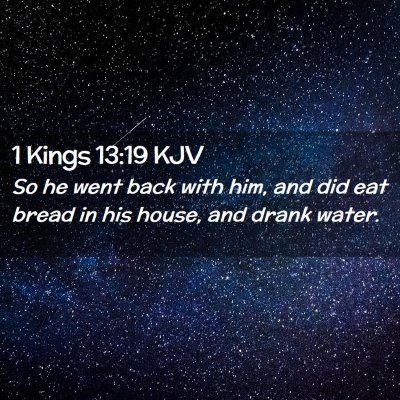 1 Kings 13:19 KJV Free Bible Images